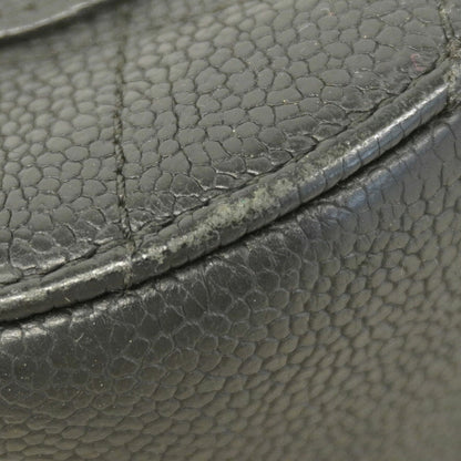 Chanel Black Grained Calfskin Shoulder Bag (Pre-Owned)