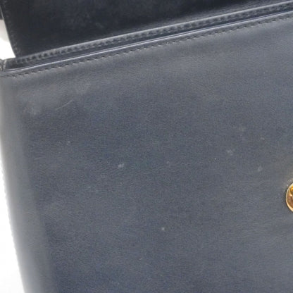 Salvatore Ferragamo Black Leather Shoulder Bag (Pre-Owned)