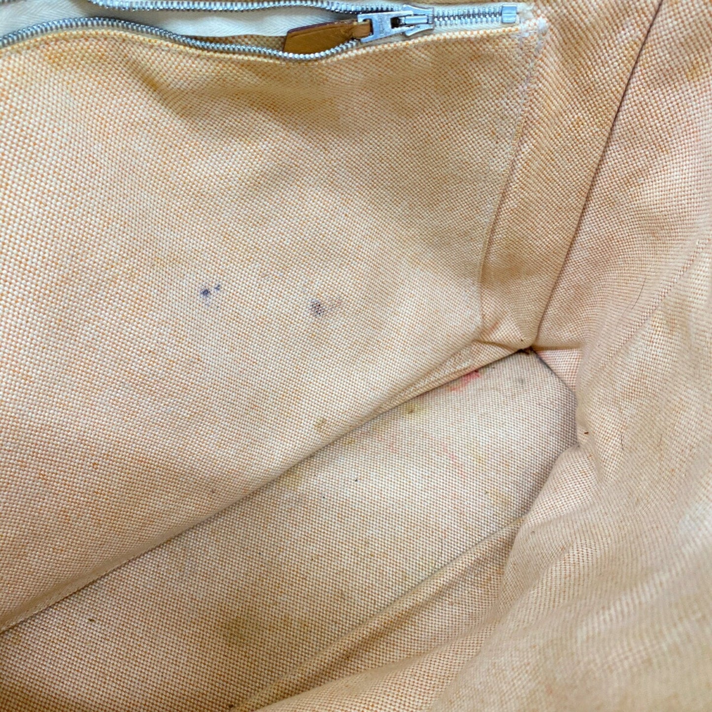 Hermes Orange Canvas Tote Bag (Pre-Owned)