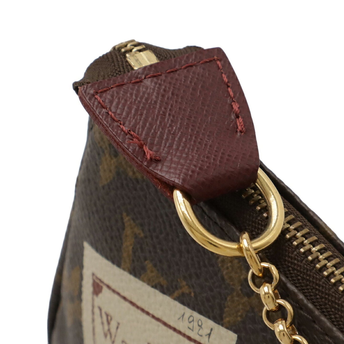 Louis Vuitton Brown Pvc Pochette Pouch (Pre-Owned)