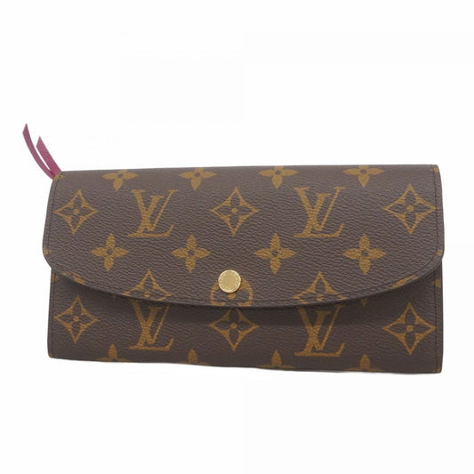 Louis Vuitton Brown Fuchsia Long Wallet (Bi-Fold) (Pre-Owned)