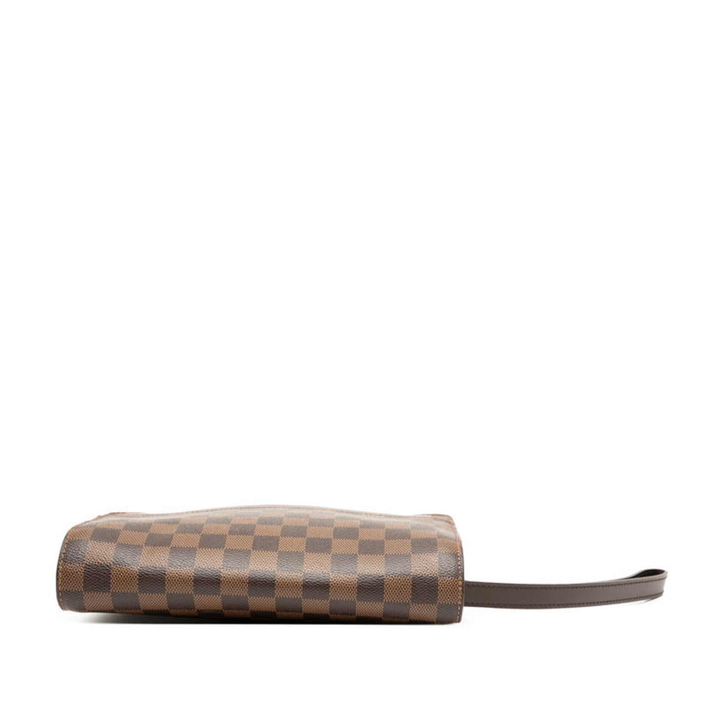 Louis Vuitton Brown Pvc Leather Clutch Bag (Pre-Owned)