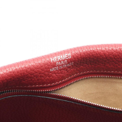 Hermes Red Color Rouge Garance Taurillon Clemence Leather Shoulder Bag (Pre-Owned)