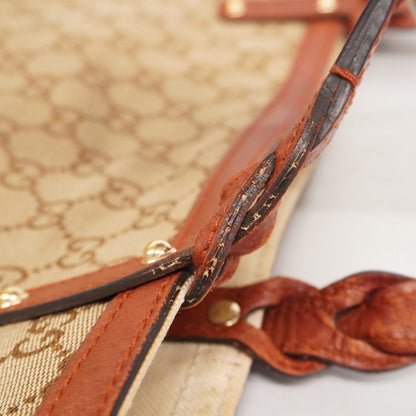 Gucci Brown Canvas Tote Bag (Pre-Owned)
