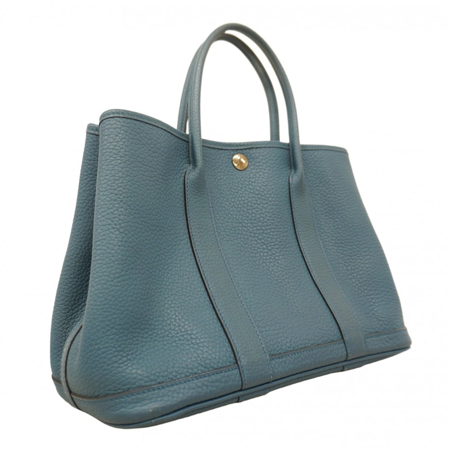 Hermes Blue Country Leather Tote Bag (Pre-Owned)