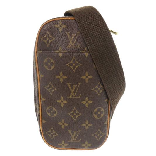 Louis Vuitton Brown Monogram Pochette Sling Bag (Pre-Owned)