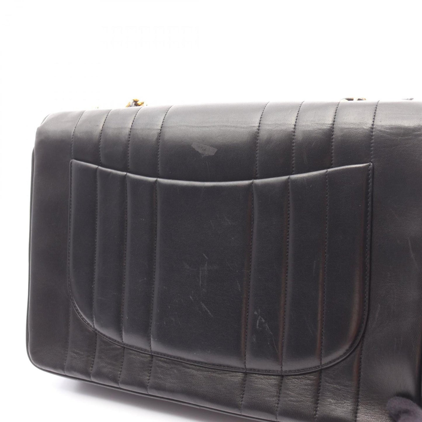 Chanel Black Leather Shoulder Bag (Pre-Owned)