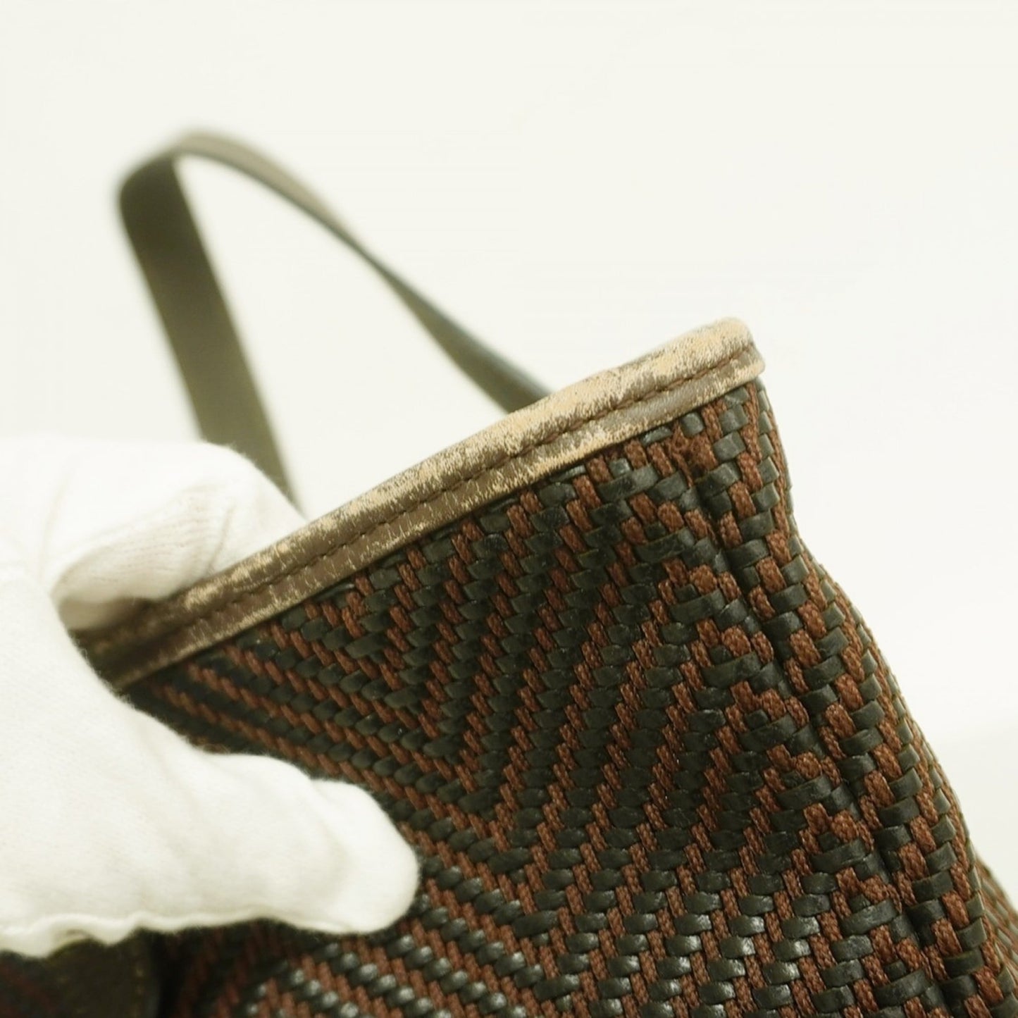 Hermes Brown Polyester Tote Bag (Pre-Owned)