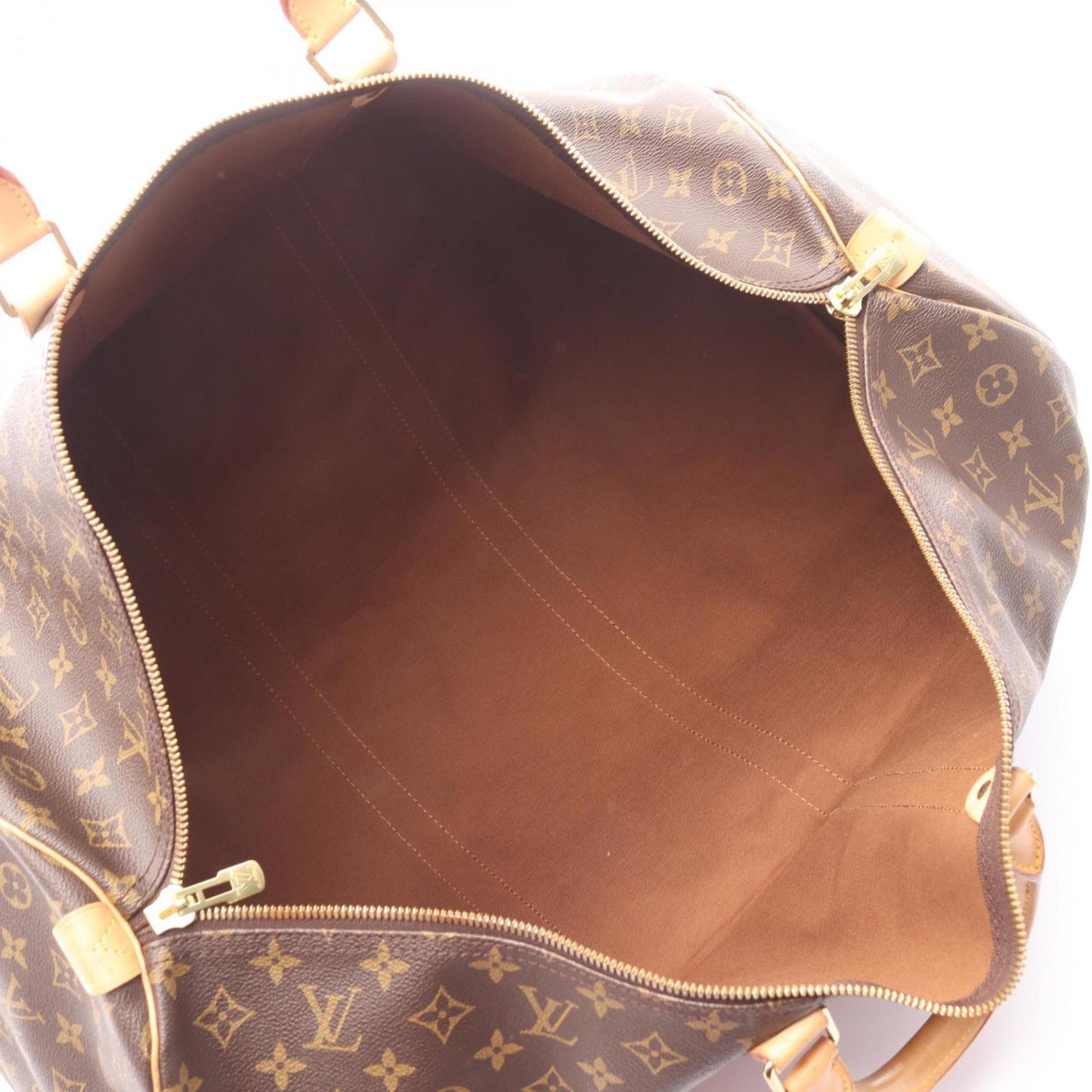 Louis Vuitton Brown Pvc Leather Boston Bag (Pre-Owned)