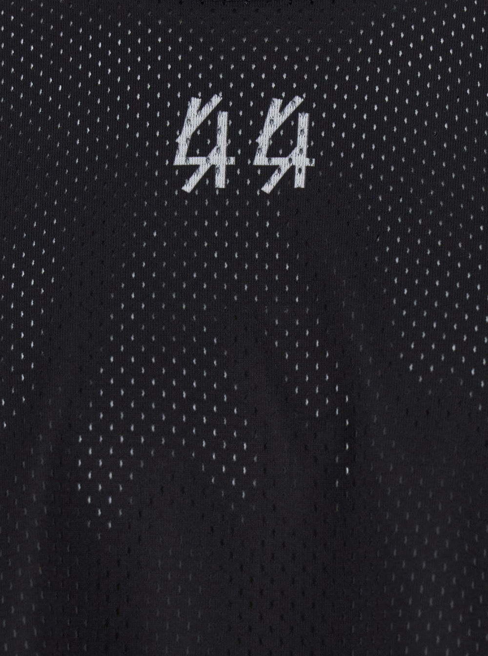 44 Label Group Men Black Crew Neck T-Shirt With Logo On Front And Back In Cotton Man