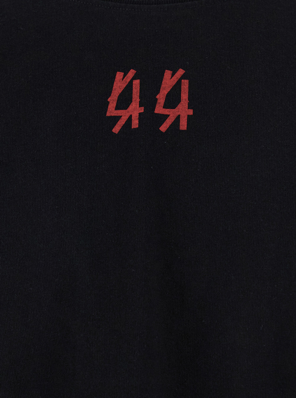 44 Label Group Men Black Crewneck T-Shirt With Logo On The Front And Maxi Logo On The Rear In Cotton Man