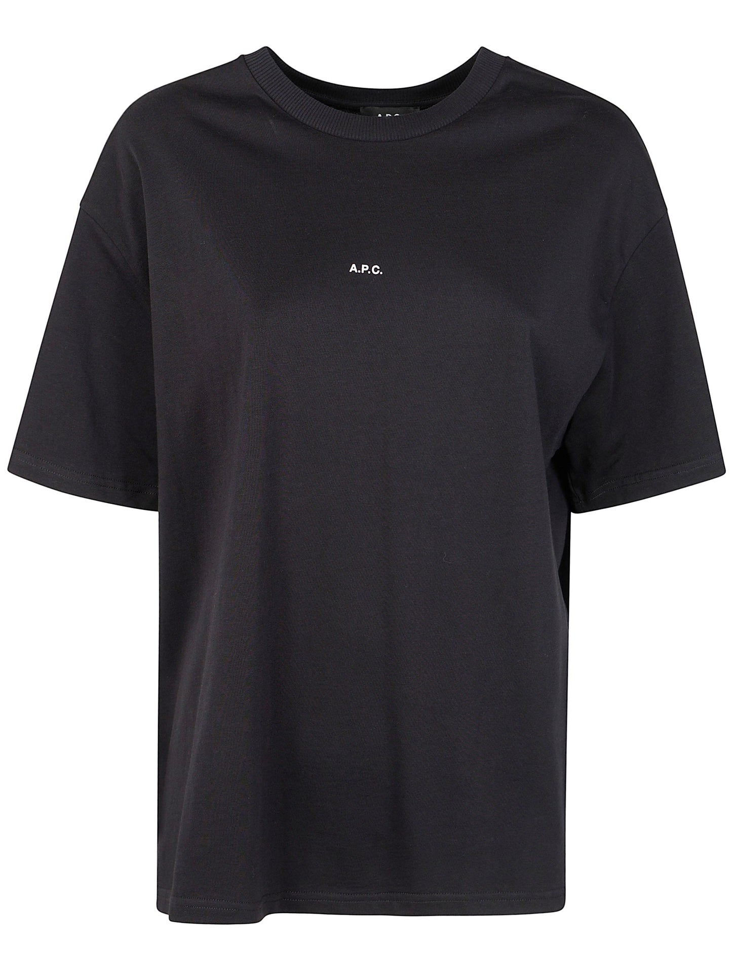 A.P.C. Women "Boxy Micro Logo Gots" T-Shirt