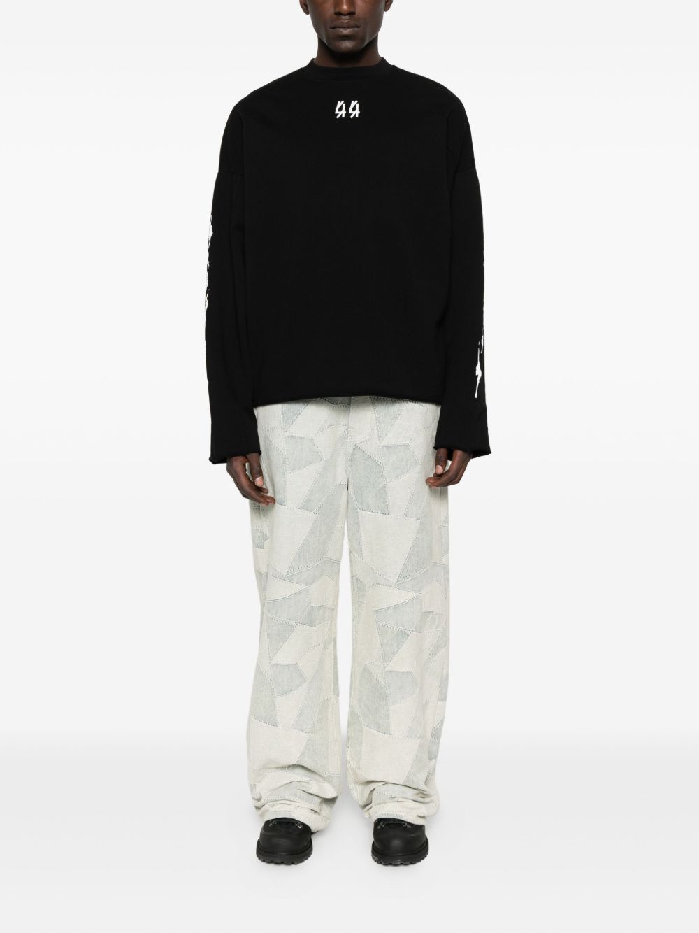 44 Label Group Men Sweatshirt With Embroidered Logo