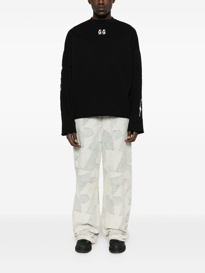 44 Label Group Men Sweatshirt With Embroidered Logo