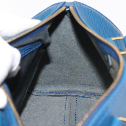 Louis Vuitton Speedy Mini Hl Handbag Damier Blue Leather Handbag (Pre-Owned)