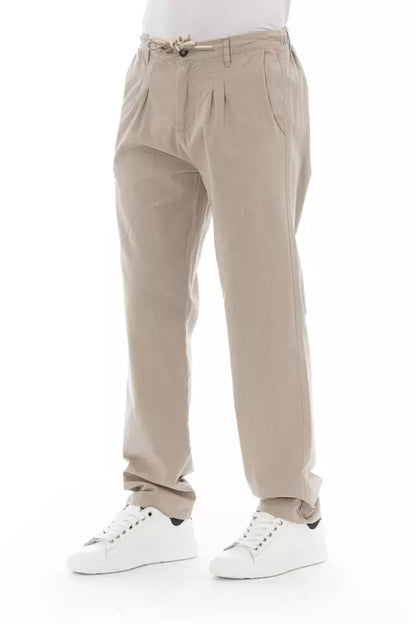 Baldinini Trend Beige Cotton Jeans & Men's Pant