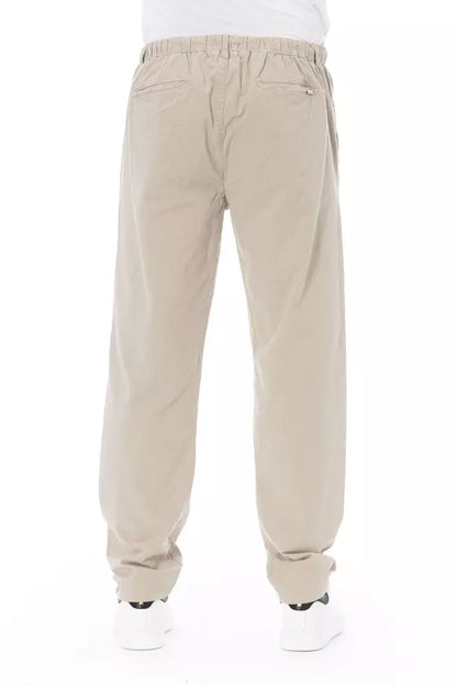 Baldinini Trend Beige Cotton Jeans & Men's Pant