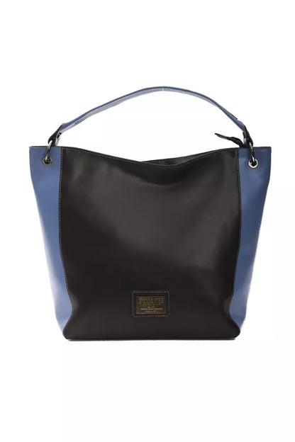 Pompei Donatella Black Leather Women Shoulder Women's Bag