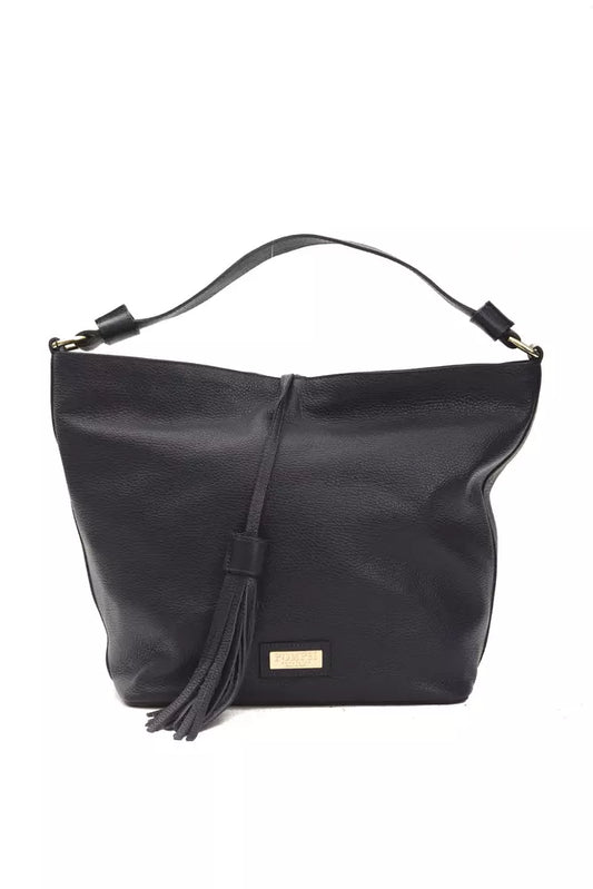 Pompei Donatella Gray Leather Women Shoulder Women's Bag