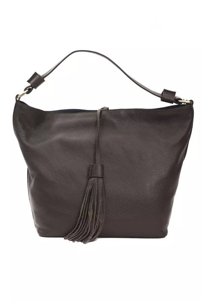 Pompei Donatella Brown Leather Women Shoulder Women's Bag