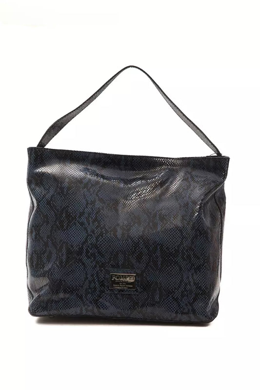 Pompei Donatella Blue Leather Women Shoulder Women's Bag