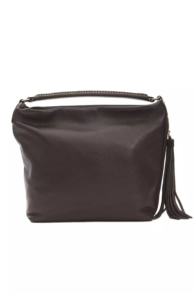 Pompei Donatella Brown Leather Women Shoulder Women's Bag