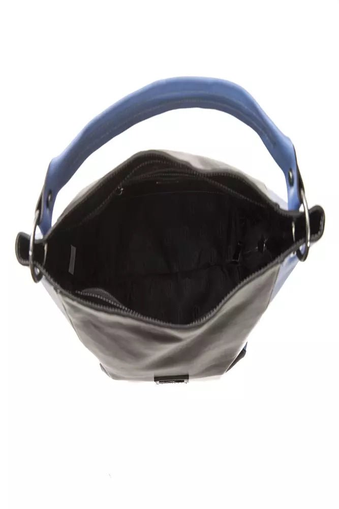 Pompei Donatella Black Leather Women Shoulder Women's Bag