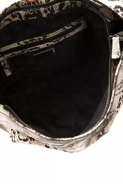 Pompei Donatella Gray Leather Women Shoulder Women's Bag