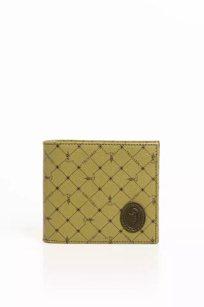 Trussardi Green Leather Men Men's Wallet