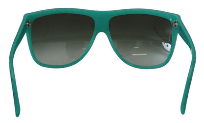 Dolce & Gabbana Green Stars Acetate Square Shades Women's Sunglasses