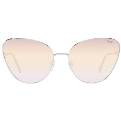 Emilio Pucci Silver Metal Women's Sunglasses
