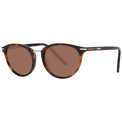 Serengeti Brown Acetate & Metal Women's Sunglasses