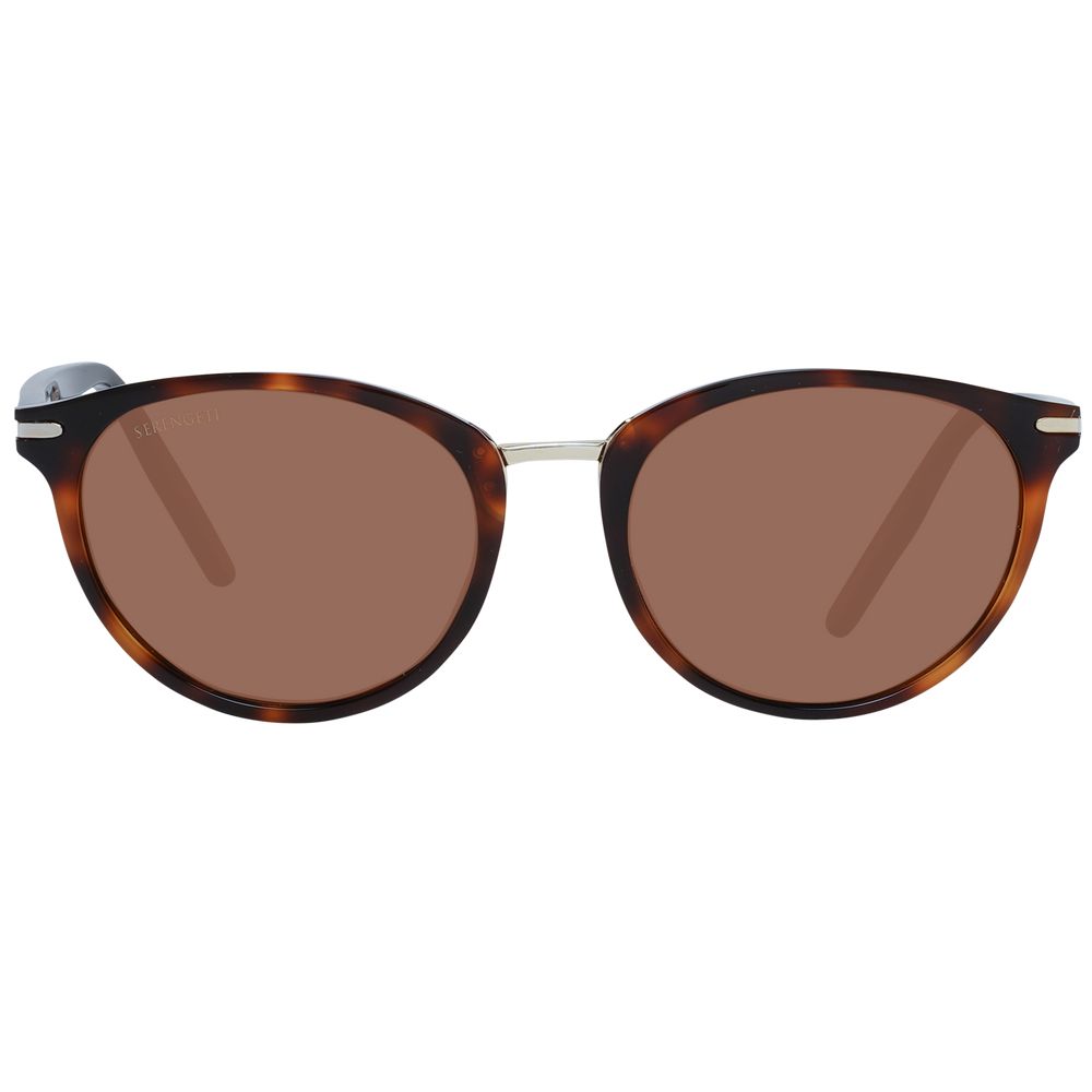 Serengeti Brown Acetate & Metal Women's Sunglasses