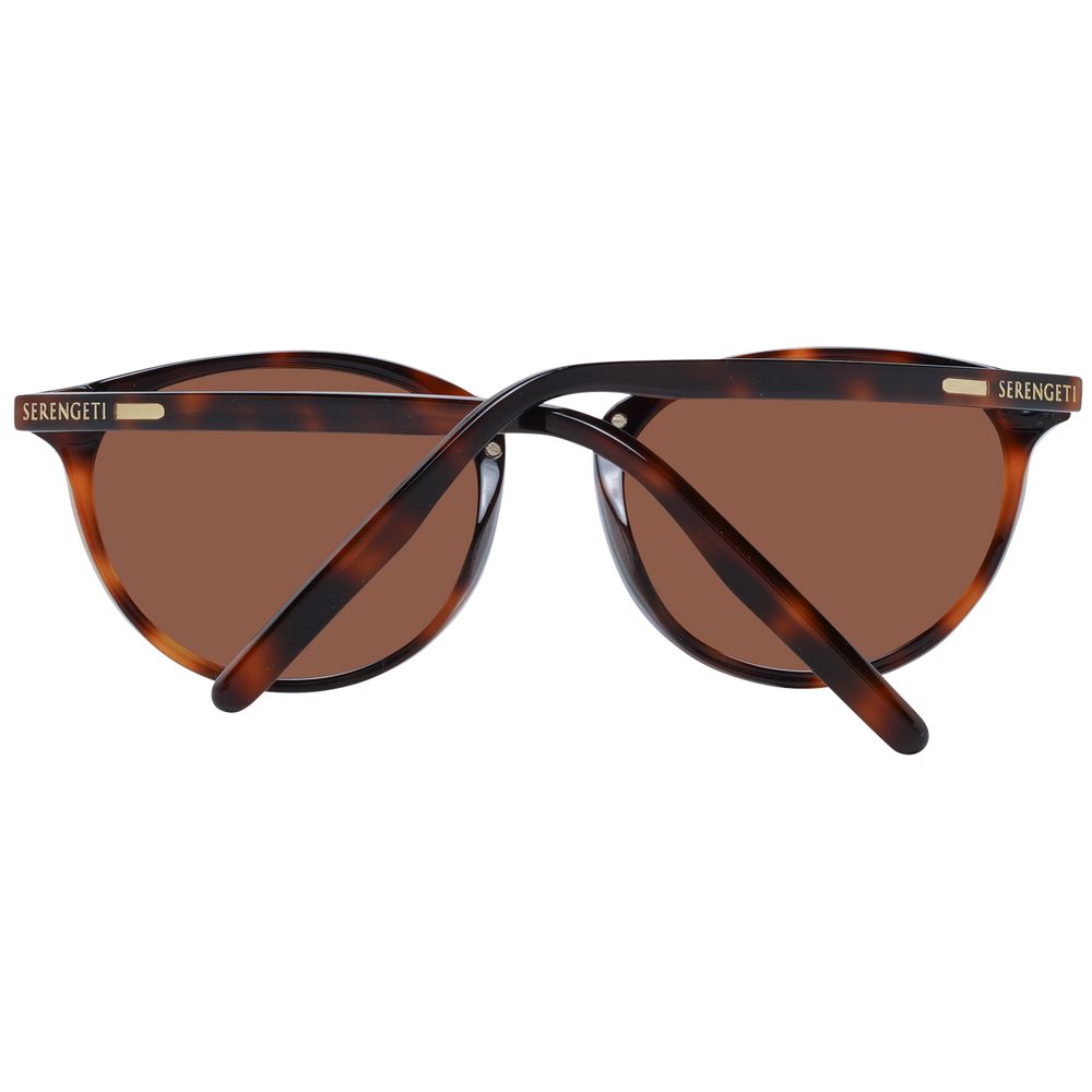 Serengeti Brown Acetate & Metal Women's Sunglasses