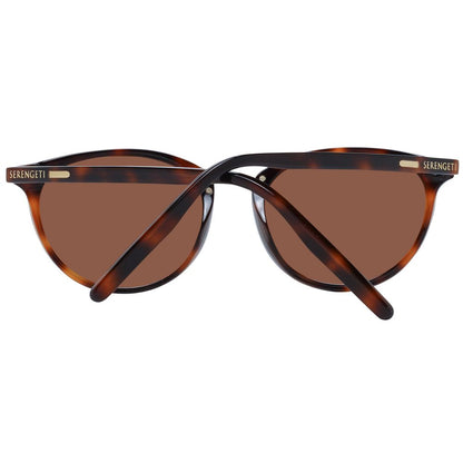 Serengeti Brown Acetate & Metal Women's Sunglasses