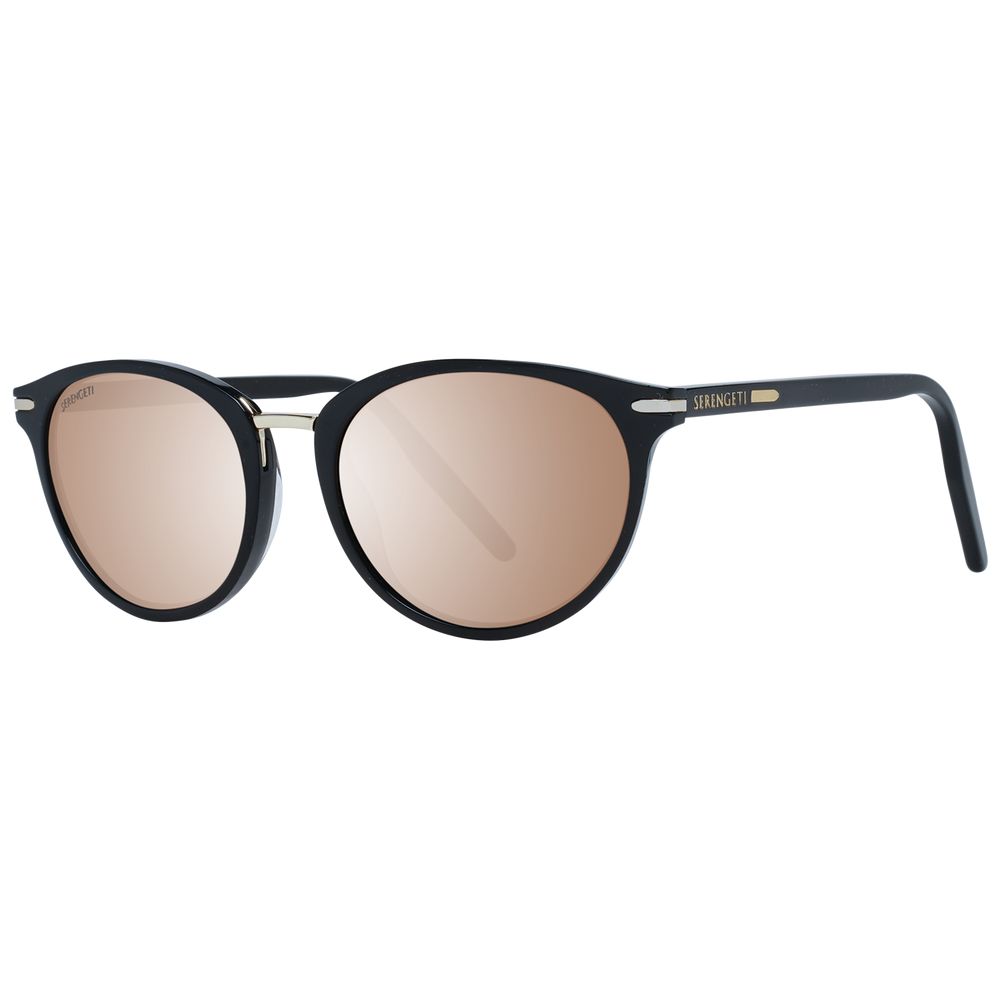 Serengeti Black Acetate & Metal Women's Sunglasses