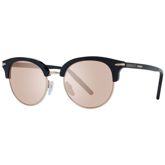 Serengeti Black Acetate & Metal Women's Sunglasses