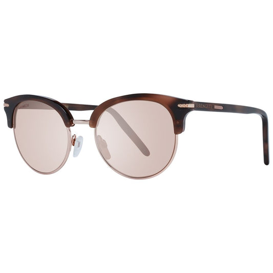 Serengeti Brown Acetate & Metal Women's Sunglasses