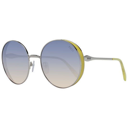 Emilio Pucci Silver Metal Women's Sunglasses