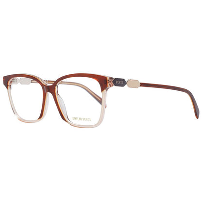 Emilio Pucci Brown Plastic Glasses Women's (Frames)