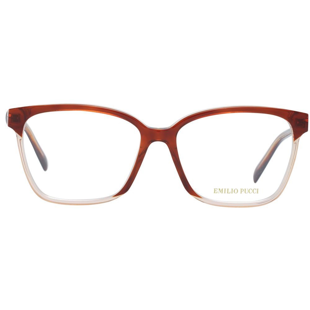 Emilio Pucci Brown Plastic Glasses Women's (Frames)