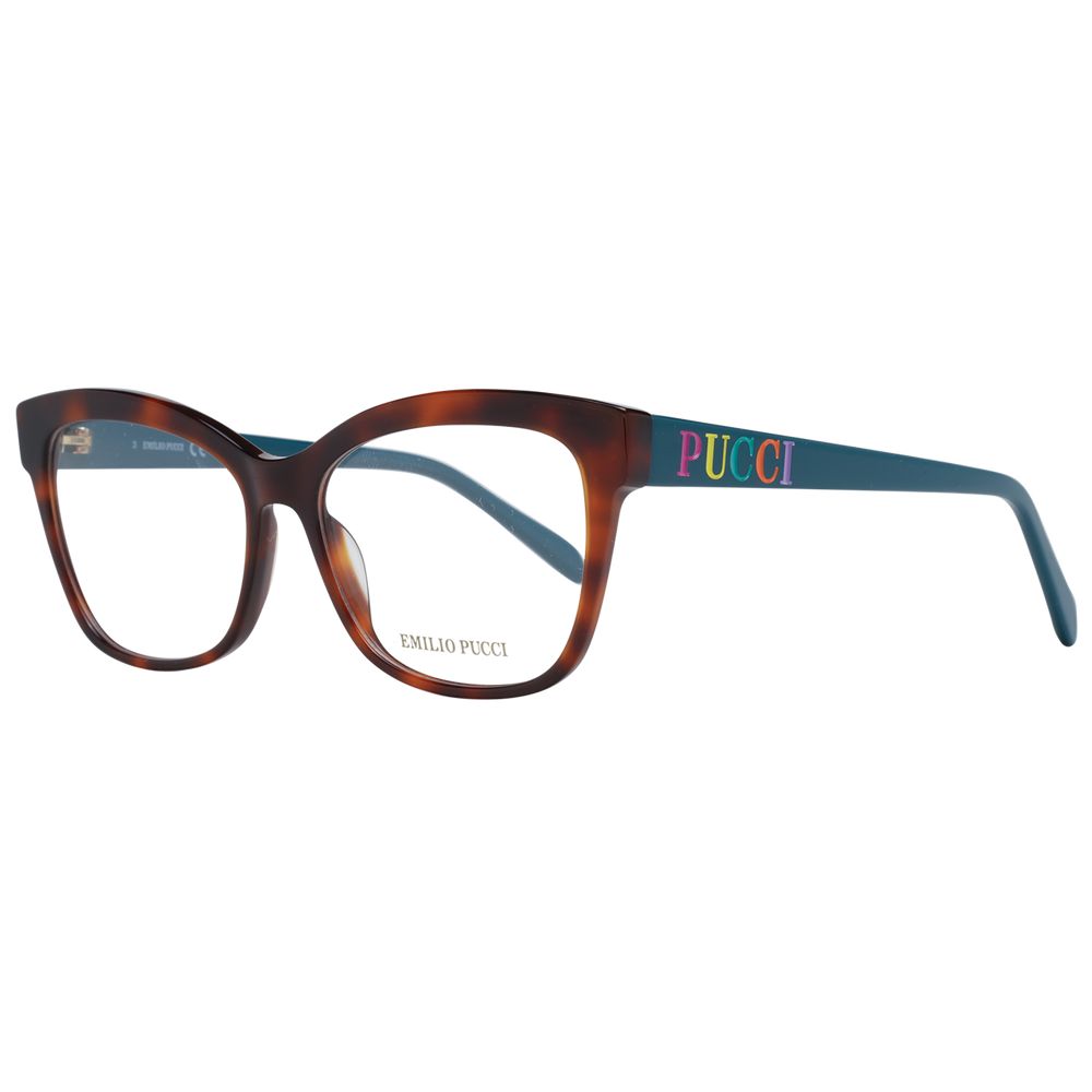 Emilio Pucci Brown Plastic Glasses Women's (Frames)
