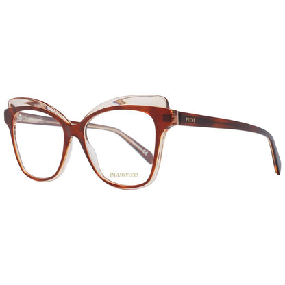 Emilio Pucci Brown Plastic Glasses Women's (Frames)