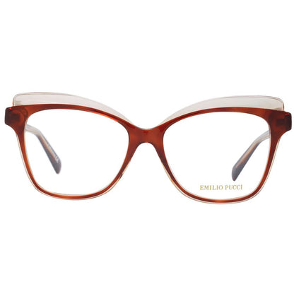 Emilio Pucci Brown Plastic Glasses Women's (Frames)