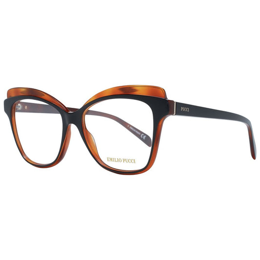 Emilio Pucci Brown Plastic Glasses Women's (Frames)