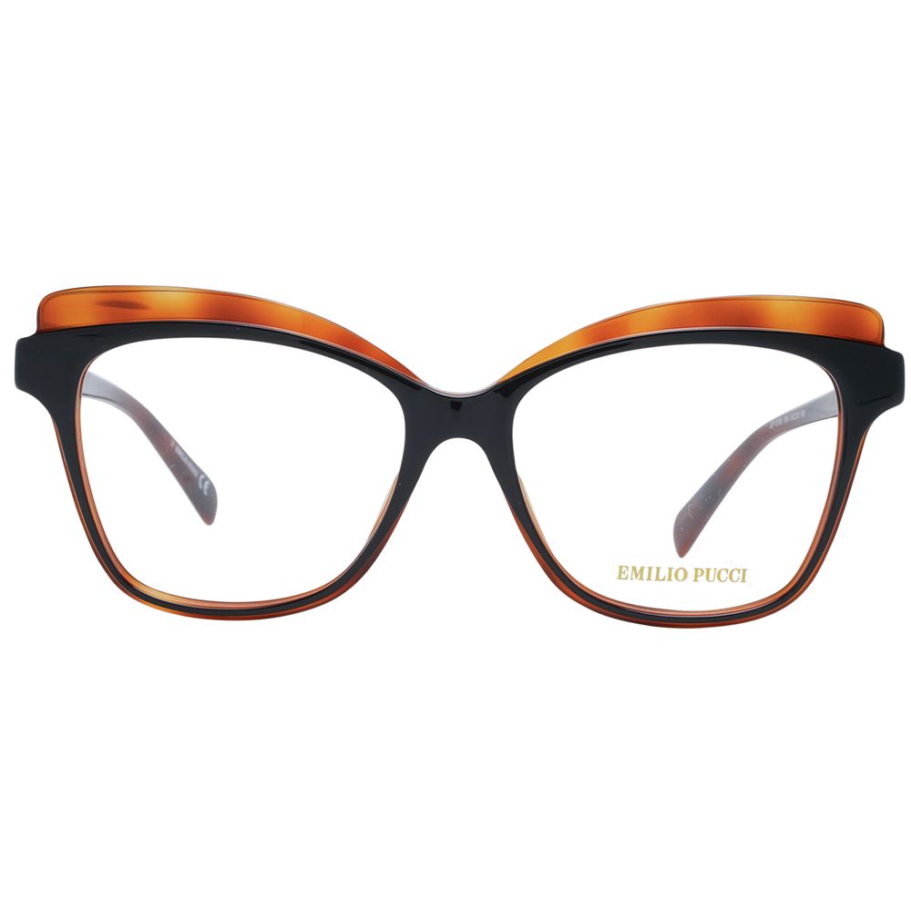 Emilio Pucci Brown Plastic Glasses Women's (Frames)