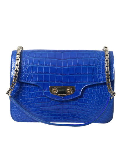 Balenciaga Blue Exotic Leather Neo Classic Small Shoulder Women's Bag