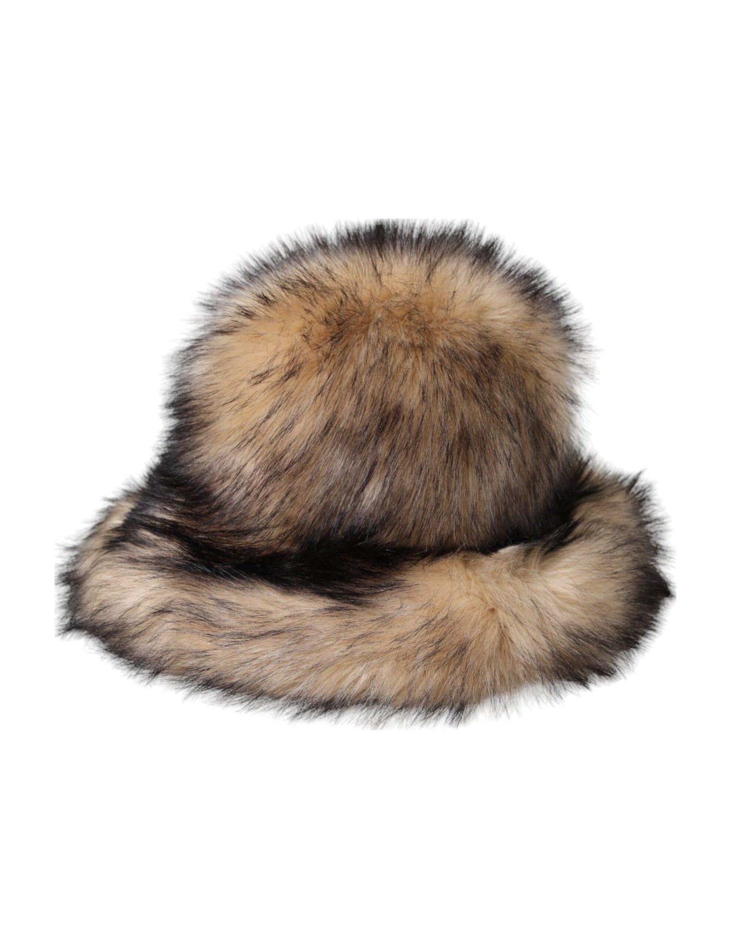 Dolce & Gabbana Brown Faux Fur Modacrylic Fedora Women's Hat