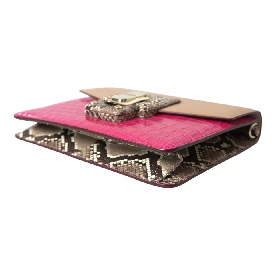 Dolce & Gabbana Multicolor Leather LUCIA Shoulder Women's Bag (Pre-Owned)