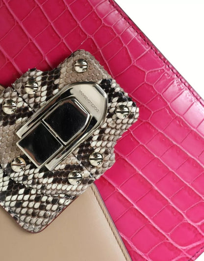 Dolce & Gabbana Multicolor Leather LUCIA Shoulder Women's Bag (Pre-Owned)